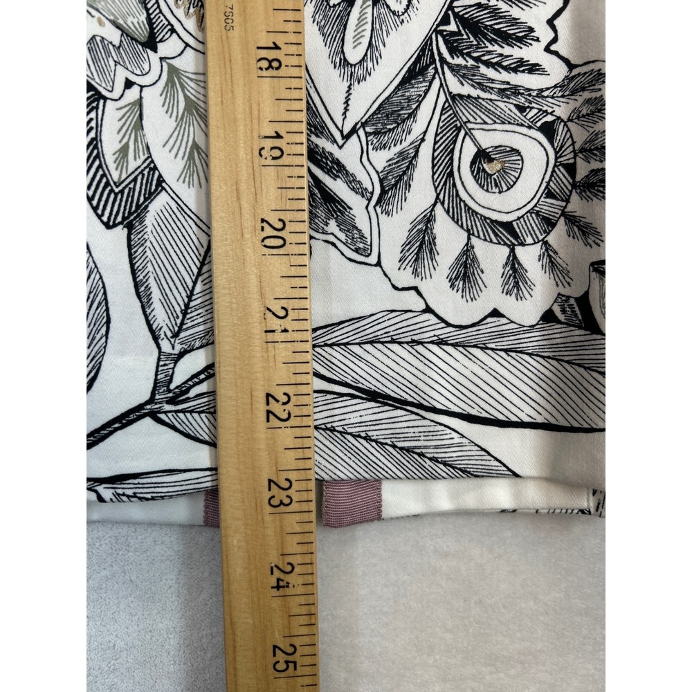 Chico's Jacket Women's 2 US Size 12/14 White Floral Print Open Front - Picture 6 of 7